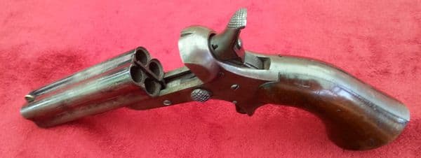 X X X SOLD X X X Rimfire Derringer by Sharps & Hankins. Circa 1859. Good condition. Ref 7500.